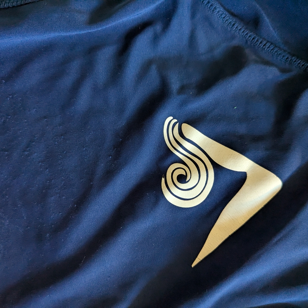Navy Blue Long Sleeve Rash Guard - Picture 2 of 3